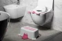 Aqualine Duck gyerekfellépő 435x154x343 mm, rózsaszín/fehér 366413