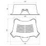 Aqualine Duck gyerekfellépő 435x154x343 mm, rózsaszín/fehér 366413