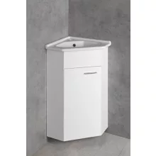   Aqualine Zoja sarok alsószekrény 40,5x74 cm univerzális nyitású ajtóval, fehér 50345