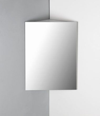 Aqualine Zoja sarok tükrösszekrény  36,6x71,8 cm univerzális nyitású ajtóval, fehér 50352