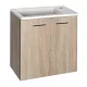 Aqualine Zoja 2 ajtós mosdótartó szekrény 49x50x24 cm, platina tölgy 51047DP