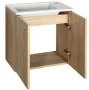 Aqualine Zoja 2 ajtós mosdótartó szekrény 49x50x24 cm, platina tölgy 51047DP