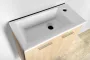 Aqualine Zoja 2 ajtós mosdótartó szekrény 49x50x24 cm, platina tölgy 51047DP