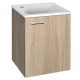 Aqualine ZOJA Mosdótartó szekrény 40x50x32 cm, krómozott fogantyúval / platina tölgy 51048DP