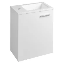   Aqualine Zoja mosdótartó szekrény öntött márvány mosdóval 40x22 cm, fehér 51049A-01