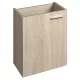 Aqualine ZOJA mosdótartó szekrény 39,5x50x22 cm krómozott fogantyúval / platina tölgy 51049DP