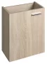 Aqualine ZOJA mosdótartó szekrény 39,5x50x22 cm krómozott fogantyúval / platina tölgy 51049DP