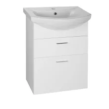   Aqualine Zoja 2 fiókos mosdótartó szekrény 51x74x30 cm, fehér 51051A