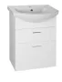 Aqualine Zoja 2 fiókos mosdótartó szekrény 51x74x30 cm, fehér 51051A