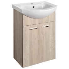   Aqualine Zoja 2 ajtós mosdószekrény 50,8x74x30cm platina tölgy 51057