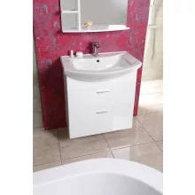   Aqualine Zoja 2 fiókos mosdótartó szekrény 62x74x32 cm, fehér 51061A