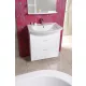 Aqualine Zoja 2 fiókos mosdótartó szekrény 62x74x32 cm, fehér 51061A