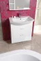 Aqualine Zoja 2 fiókos mosdótartó szekrény 62x74x32 cm, fehér 51061A