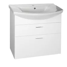   Aqualine Zoja 2 fiókos mosdótartó szekrény 72x74x34 cm, fehér 51071A