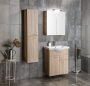 Aqualine Keramia Fresh állószekrény 30x140x25 platina tölgy 51157