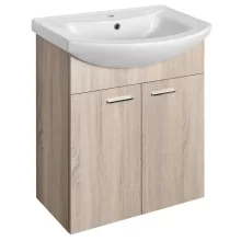   Aqualine Zoja 2 ajtós mosdószekrény 61,5x74x32 cm platina tölgy 51163