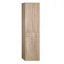   Aqualine Zoja állószekrény fiókkal és szennyeskosárral 50x184x29 cm platina tölgy 51295