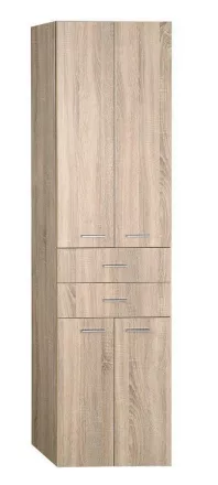 Aqualine ZOJA álló szekrény fiókkal, platina tölgy 51296