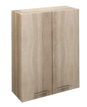 Aqualine Keramia Fresh 2 ajtós felsőszekrény 50x76x23 platina tölgy 51304