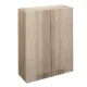 Aqualine Keramia Fresh 2 ajtós felsőszekrény 50x76x23 platina tölgy 51304