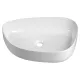 Aqualine pultra tehető kerámia mosdótál 55x42 cm, fehér 55421