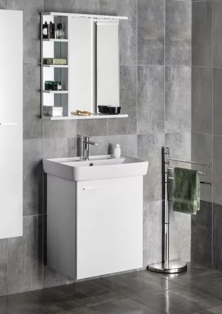 Aqualine Zoja ajtós mosdószekrény 51x63x37 cm, fehér 56373