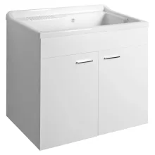   Aqualine ajtós mosdótartó szekrény 78x70x48 cm, fehér 57036