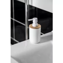 Aqualine Snow álló szappanadagoló 350 ml, fehér 7578
