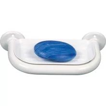 Aqualine White Line fali szappantartó, fehér 8006