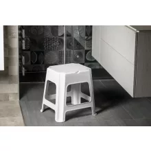Aqualine fürdőszobai szék, fehér 90902W