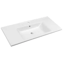   Aqualine Zuno kerámiamosdó túlfolyóval 100x45 cm, fehér 9100
