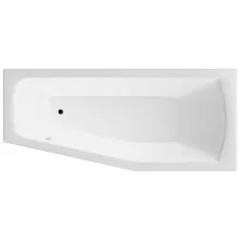   Aqualine Opava beépíthető aszimmetrikus akril kád 170x70x44 cm láb nélkül jobbos/fehér A1771