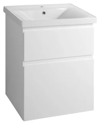 Aqualine Altair 2 fiókos fali mosdótartó szekrény 57x44,8 cm, fehér AI260
