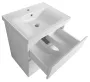 Aqualine Altair 2 fiókos fali mosdótartó szekrény 57x44,8 cm, fehér AI260