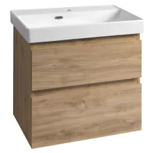 Aqualine Altair mosdótartó szekrény 62x60x37 cm, emporio tölgy kivitelben