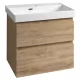 Aqualine Altair mosdótartó szekrény 62x60x37 cm, emporio tölgy kivitelben