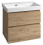 Aqualine Altair mosdótartó szekrény 62x60x37 cm, emporio tölgy kivitelben