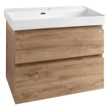 Aqualine Altair mosdótartó szekrény 76x60x37 cm, emporio tölgy kivitelben