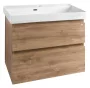 Aqualine Altair mosdótartó szekrény 76x60x37 cm, emporio tölgy kivitelben