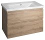 Aqualine Altair fiókos mosdószekrény 86,5x60x45,3 cm emporio tölgy AI390