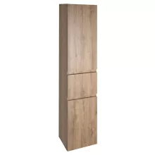   Aqualine Altair fali szekrény szennyeskosárral 40x184x31 cm, jobbos / emporio tölgy AI485R