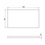 Aqualine Altair mosdópult 68x45,2 cm, antracit AI872