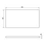 Aqualine Altair mosdópult 87,5x45,7 cm, antracit AI892