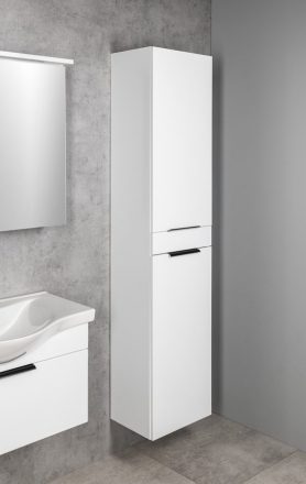 Aqualine Akira két ajtós állószekrény 180x40x30 cm univerzális nyitási iránnyal, fehér AK180