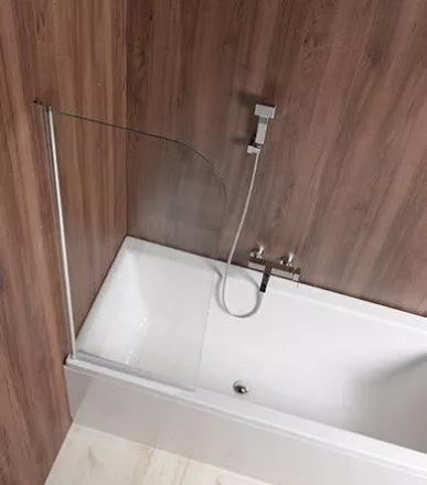 Aqualine VILMA kádparaván 60x140 cm króm transzparens AQ6014