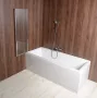Aqualine VILMA kádparaván 60x140 cm króm transzparens AQ6014