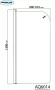 Aqualine VILMA kádparaván 60x140 cm króm transzparens AQ6014