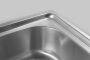 Aqualine Inox két medencés mosogatótálca 81x18x46 cm lefolyógarnitúrával  AQ8146B