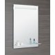 Aqualine tükör LED 60x80 világítással üvegpolccal, billenő kapcsolóval ATH53