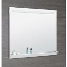   Aqualine tükör 100x80 LED világítással üvegpolccal, billenő kapcsolóval ATH55